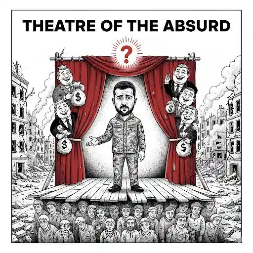 Президент Зеленський в театрi абсурду, за пiдтримки корумпованих чиновникiв